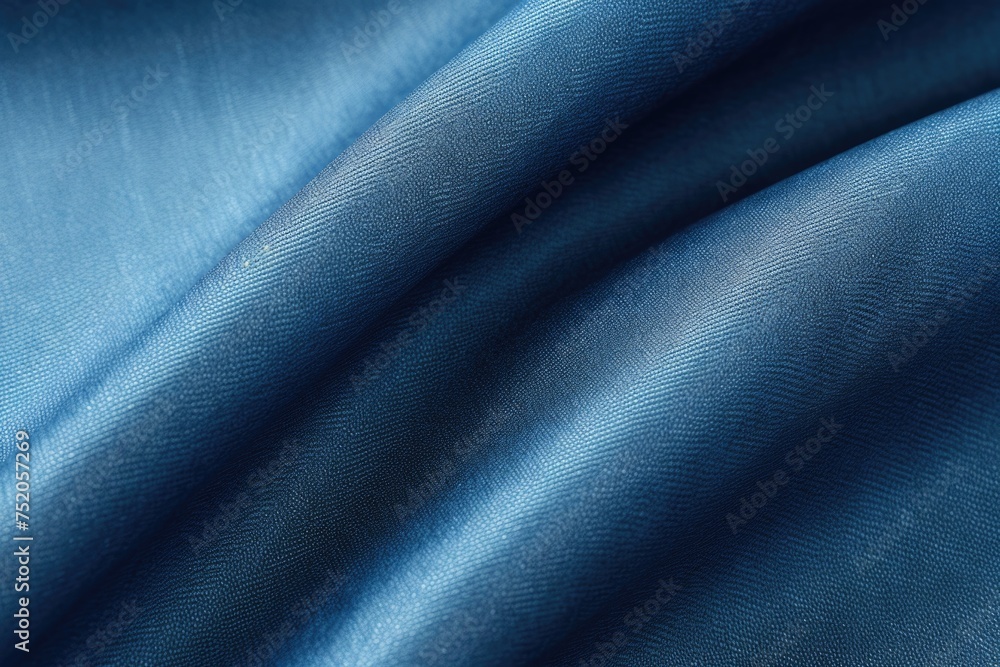 Fototapeta premium Detailed close up view of a blue fabric. Perfect for background or texture use