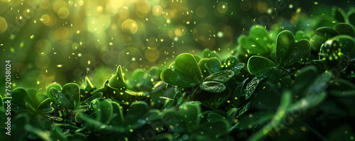 Three leaf clover backgrounds-Shamrock