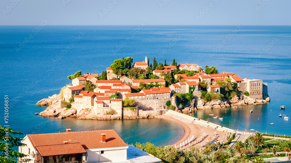 Sveti Stefan island in Montenegro
