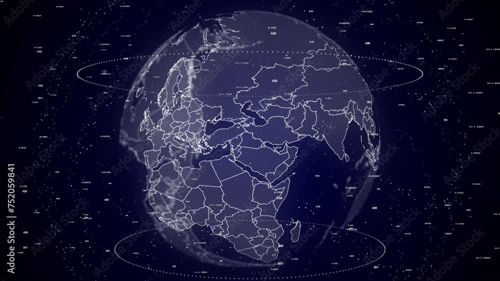 digital globe rotating, zooming in on Iraq country. Data analysis Technology Cinematic Globe rotating on Republic of Iraq Country data analysis background Energy particles around the Globe digital globe rotating, zooming in on Iraq country. Data analysis Technology Cinematic Globe rotating on Republic of Iraq Country data analysis background Energy particles around the Globe