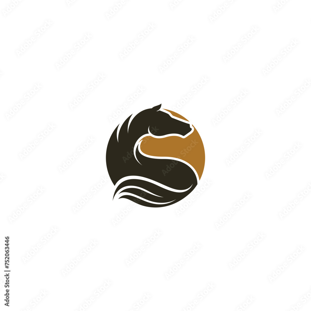 combining horses and circles into one unique and interesting abstract concept combining horses and circles into one unique and interesting abstract concept