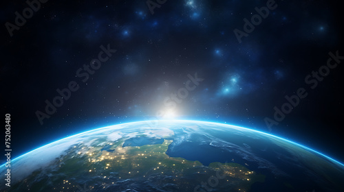 earth in space © qadeer
