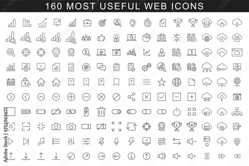 set of icons for web design Web icon set  web buttons