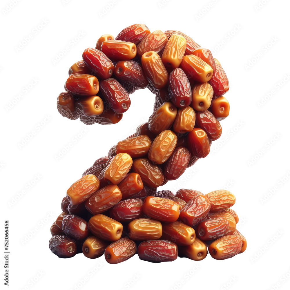 Isolated 3D Number on a Clear PNG Canvas Generative AI Isolated 3D Number on a Clear PNG Canvas Generative AI