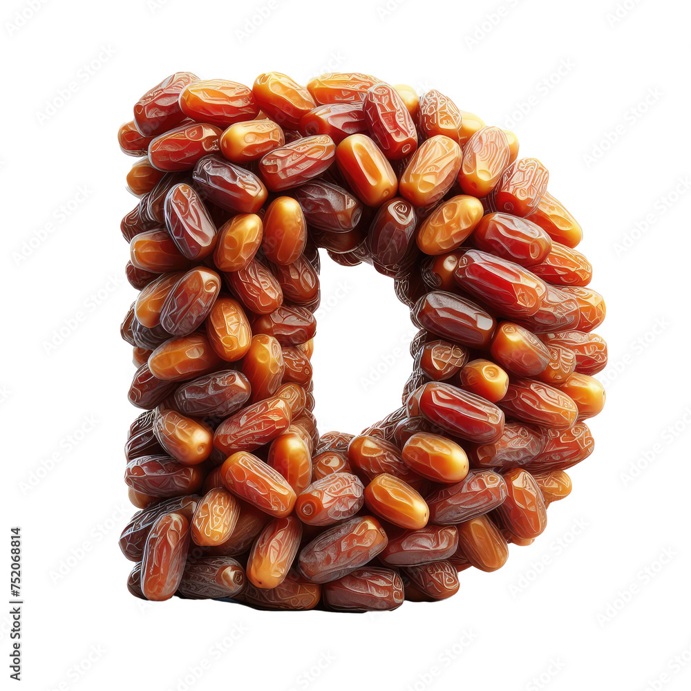 Isolated 3D Letter on a Clear PNG Canvas Generative AI Isolated 3D Letter on a Clear PNG Canvas Generative AI