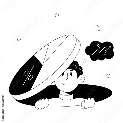 Check out doodle mini illustration of hidden data 