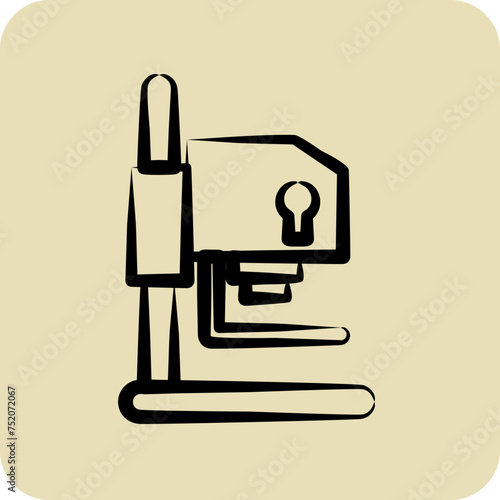 Icon Darkroom Equipment. related to Photography symbol. hand drawn style. simple design editable. simple illustration