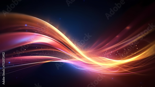 Bright lights and blurred lines abstract background