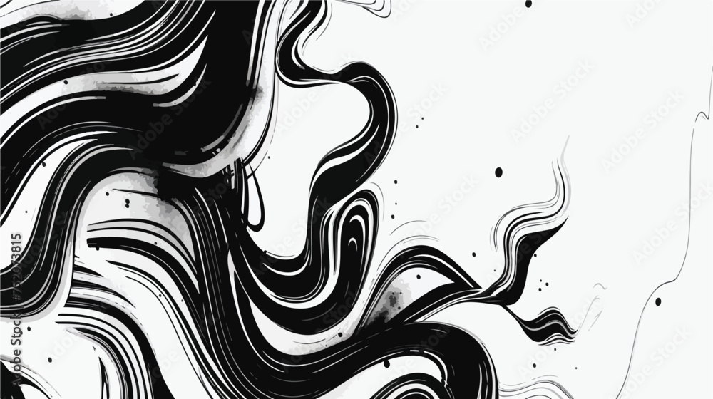 Abstract Black Lines in Chaotic Motion