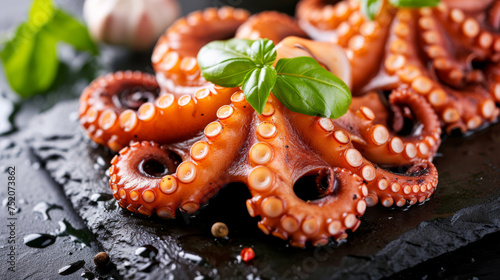 Crispy fried octopus tentacles offer a tantalizing taste of seafood delight.