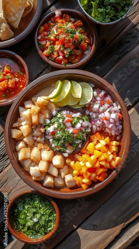 Ceviche Lima seafood dish