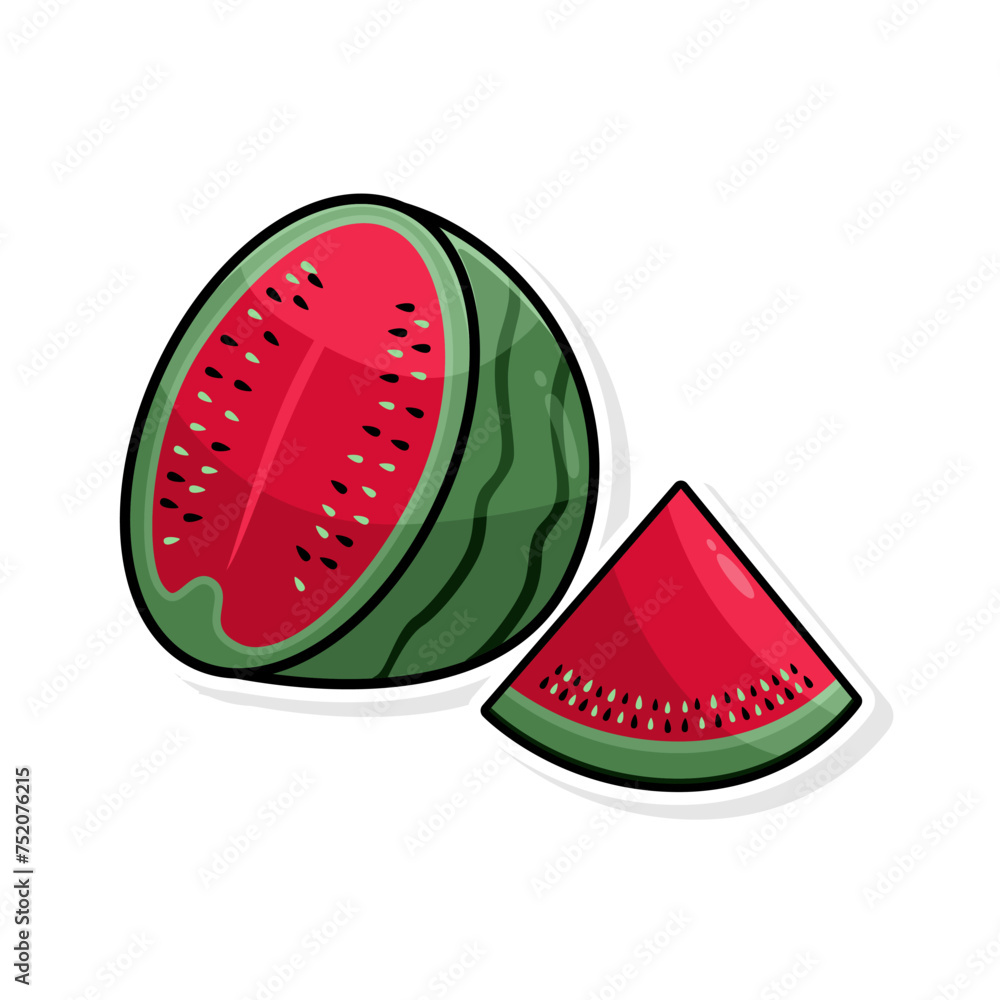 Set Fruit cartoon flat vector illustration Pro Vector Set Fruit cartoon flat vector illustration Pro Vector