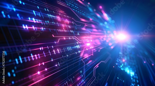 Abstract futuristic technology background. light line 