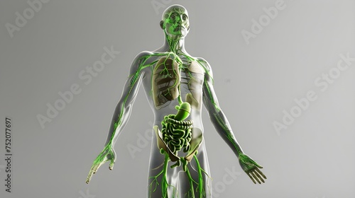 anatomy of human, human lymphatic system photo