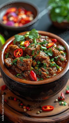 food Rendang  a meat dish from West Sumatra  Indonesia