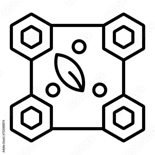 Check out linear icon of organic polymers 