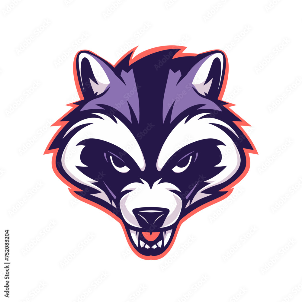 angry badger mascot, team sports, esports character