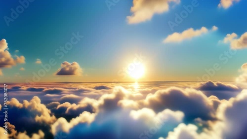 The dynamic sky, with layers of cumulus and cirrus clouds, unfolds in a mesmerizing time-lapse that highlights the beauty of summer skies.
