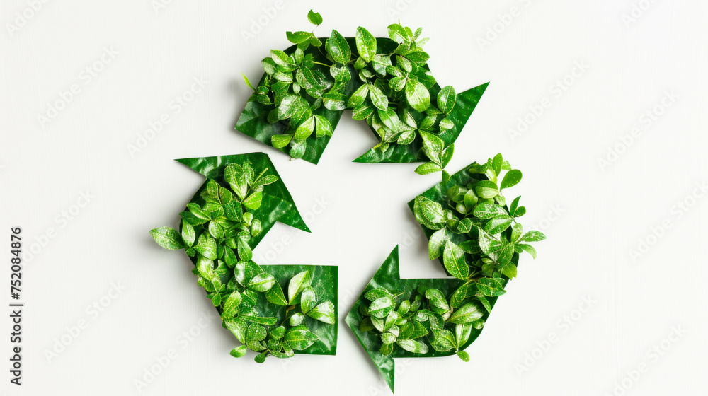 Recycle Icon Environmental concept of double exposed trees isolated on white background. a symbol of waste recycling with green leaves. environmental protection concept Recycle Icon Environmental concept of double exposed trees isolated on white background. a symbol of waste recycling with green leaves. environmental protection concept