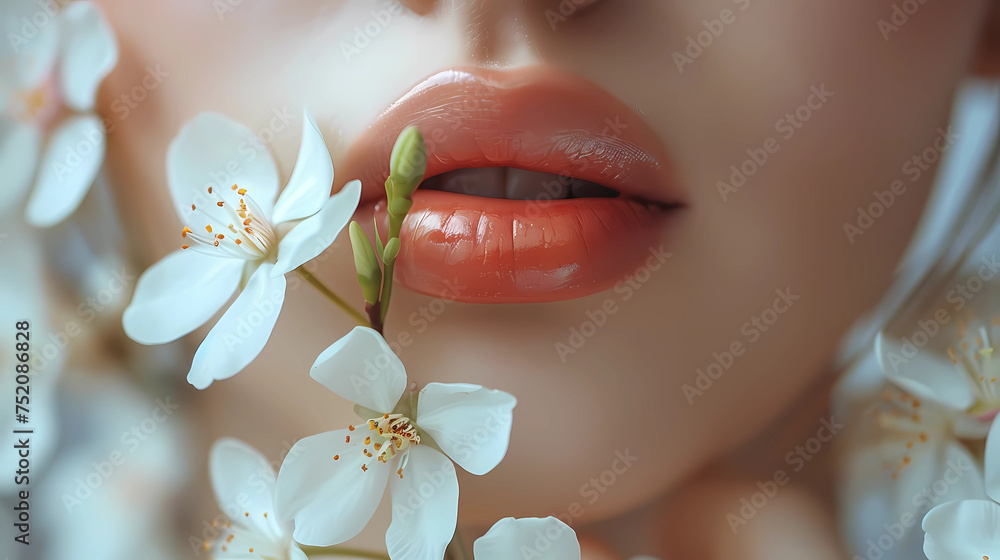 woman with flower woman with flower