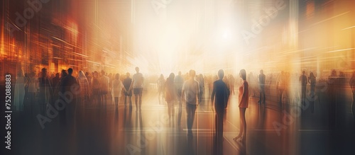 Vibrant Urban Nightlife: Bl...