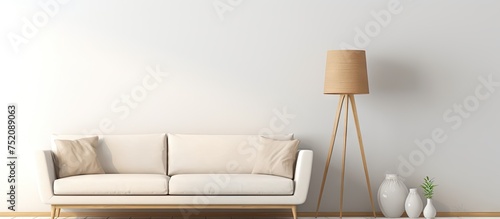 Minimalist Living Room with...