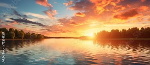 Serene Sunset Casting Golde...