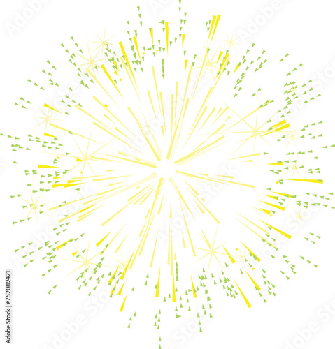  Transparent Colorful Fireworks Element. Sparkles Star. Radiance flash rays