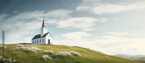 Serene Small Church perched...