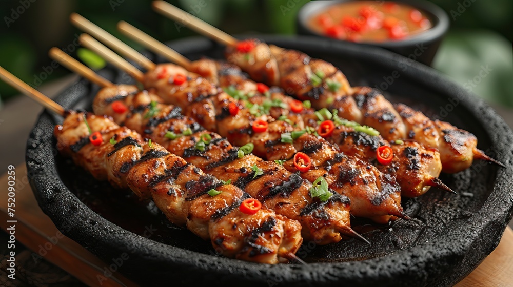 Sate Lilit Bali, Indonesia, is satay made from a mixture of fish meat, grated coconut and spices Sate Lilit Bali, Indonesia, is satay made from a mixture of fish meat, grated coconut and spices