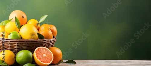 Vibrant Citrus Basket Overf...