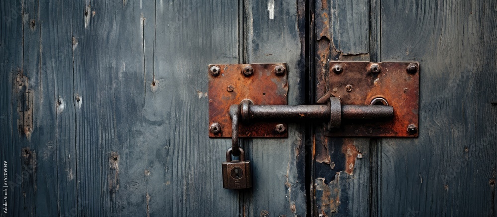 Detailed Close-up of Old Wooden Door Latch with Rustic Charm and Vintage Aesthetic Detailed Close-up of Old Wooden Door Latch with Rustic Charm and Vintage Aesthetic
