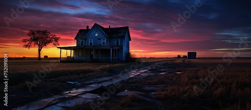 Lonely Abandoned House Stan...