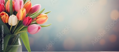 Vibrant Tulip Bouquet Adorn...