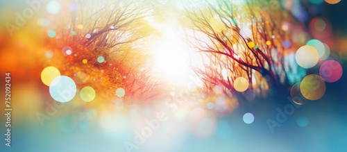 Vibrant Abstract Forest of ...