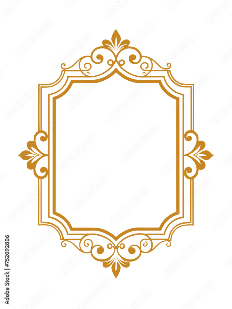 frame border, Rectangular vector, elegant, luxury, white background