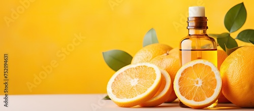 Vibrant Orange Oil Bottle B...