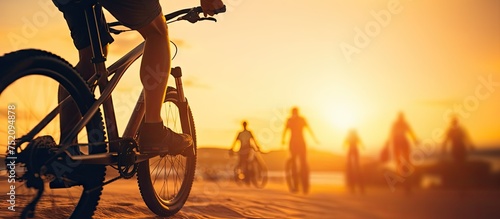 Cyclist Enjoying a Serene R...