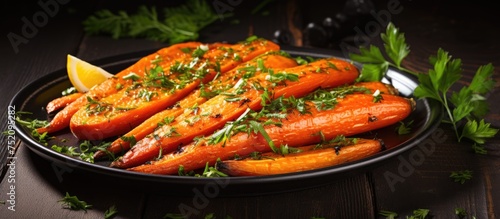 Savory Baked Carrots Garnis...