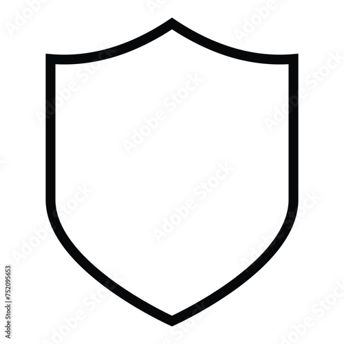 shield icon. vector illustration on transparent background.