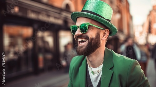 Cherishing the Festive Spirit of St. Patrick's Day. Generative ai