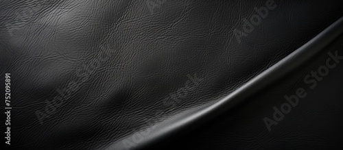 Luxurious Black Leather Tex...