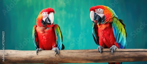 Vibrant Green Winged Macaw ...