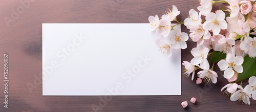 Elegant Floral Blank Paper ...