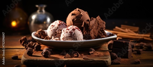 Delicious Chocolate Ice Cre...