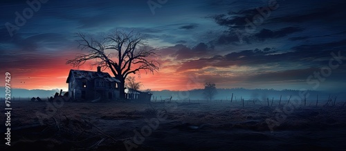 Eerie Abandoned House Stand...