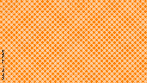 Diagonal white plaid texture in the orange background 
