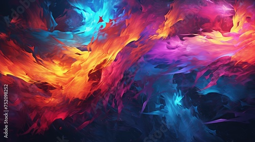 Beautiful Wallpaper Background Smoke Abstract Colorfull