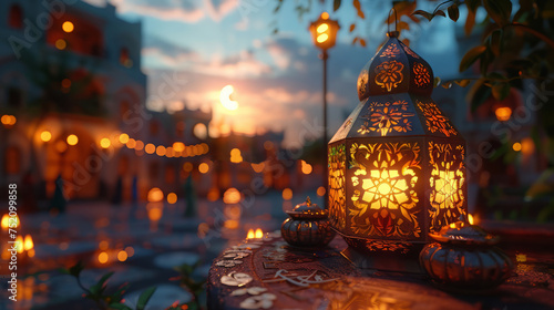 The holy holiday of Ramadan. Greeting card.  © Сергей Шипулин