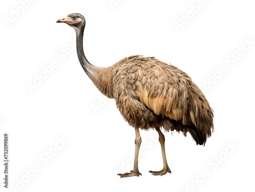 Ostrich on transparent background PNG